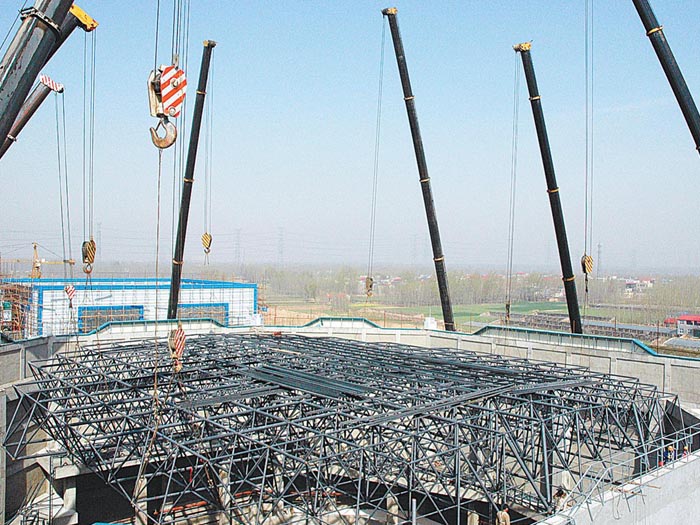 古交网架高空滑移法